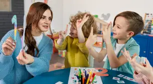 Montessori school setup